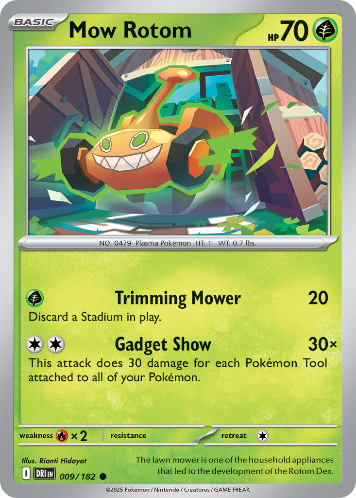 Mow Rotom — Destined Rivals card #9 full image