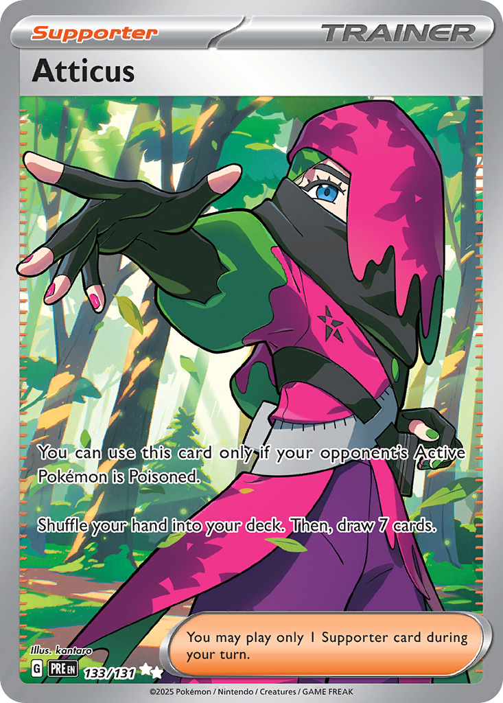 Atticus — Prismatic Evolutions card #133 full image