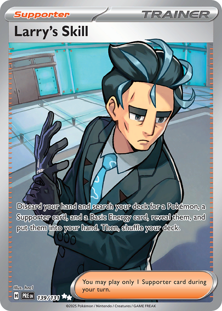 Larry's Skill — Prismatic Evolutions card #139 full image