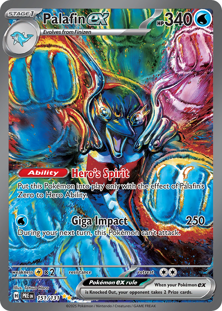 Palafin ex — Prismatic Evolutions card #151 full image