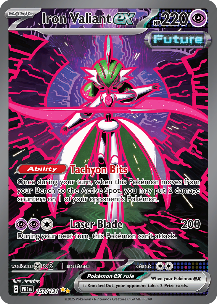 Iron Valiant ex — Prismatic Evolutions card #157 full image