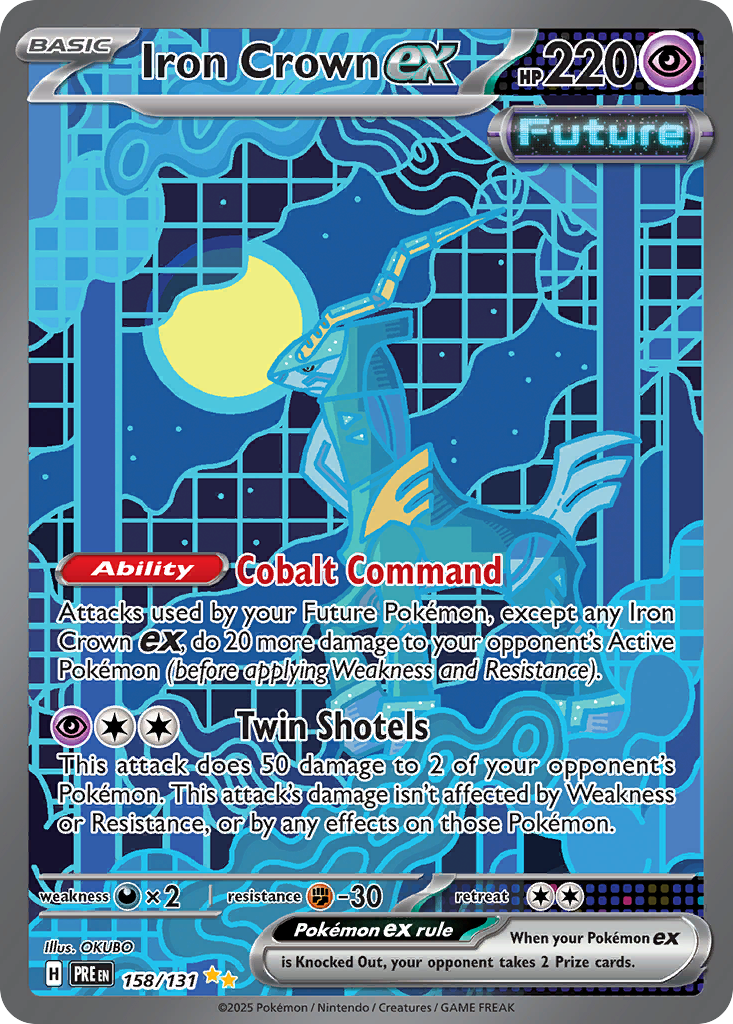 Iron Crown ex — Prismatic Evolutions card #158 full image