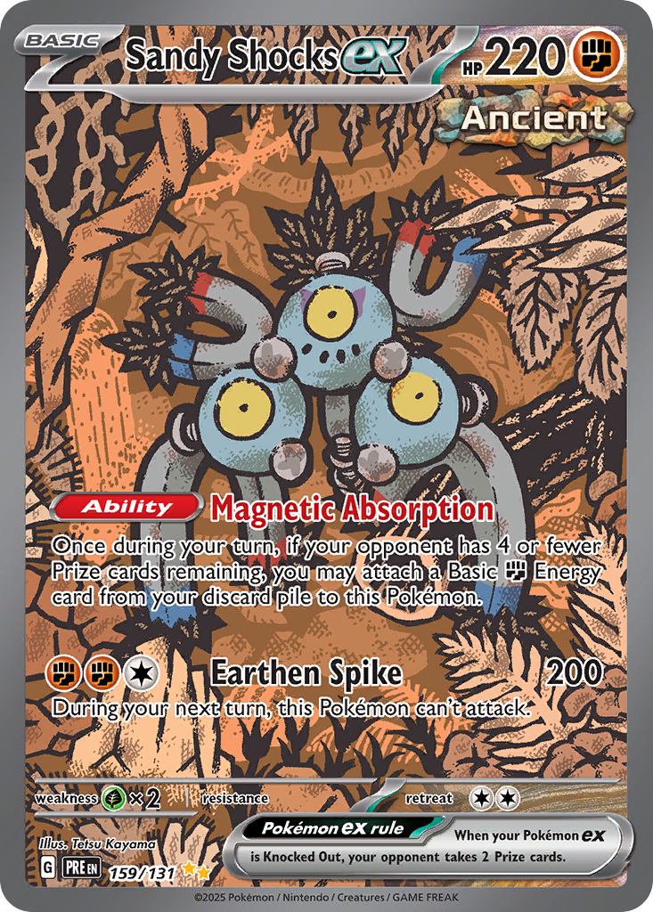 Sandy Shocks ex — Prismatic Evolutions card #159 full image