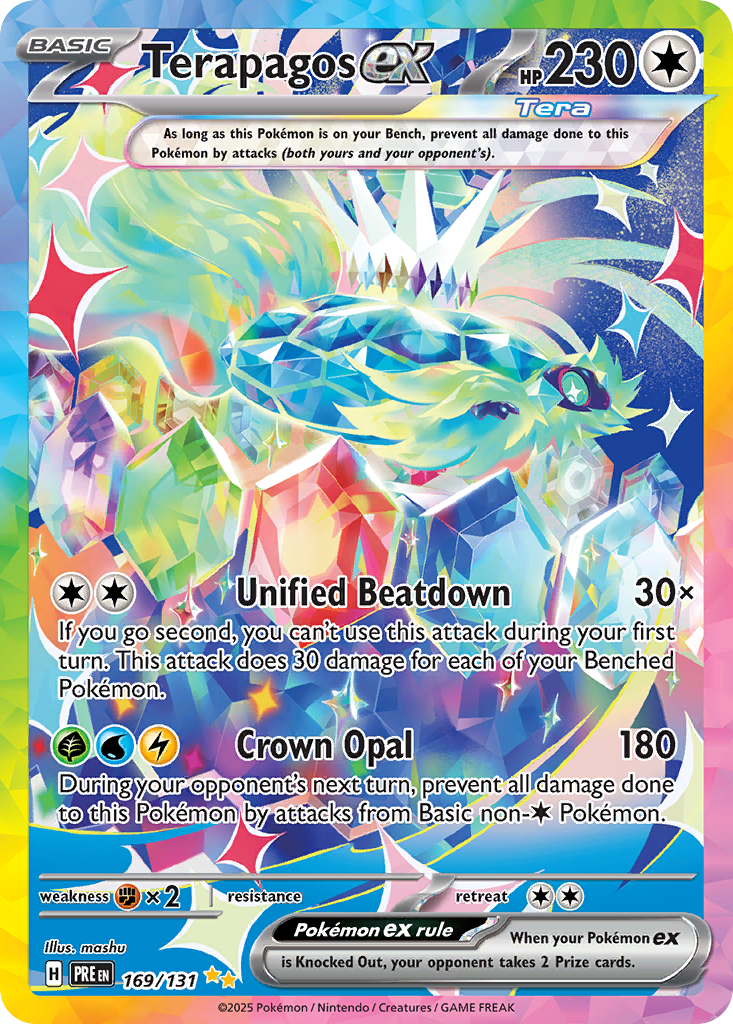 Terapagos ex — Prismatic Evolutions card #169 full image