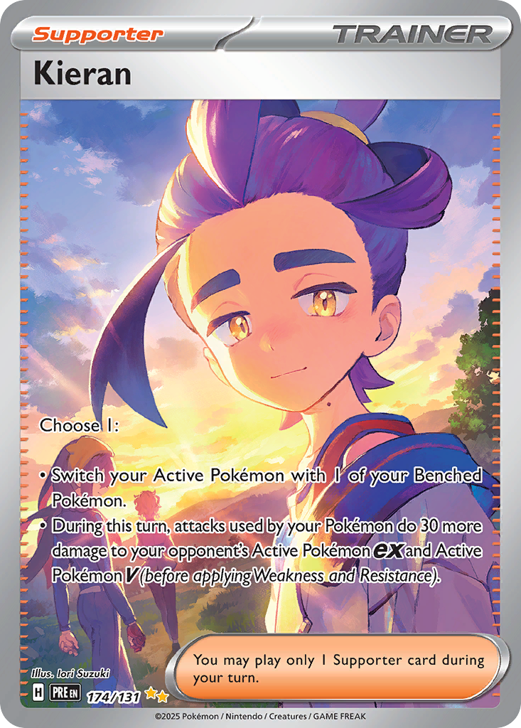 Kieran — Prismatic Evolutions card #174 full image
