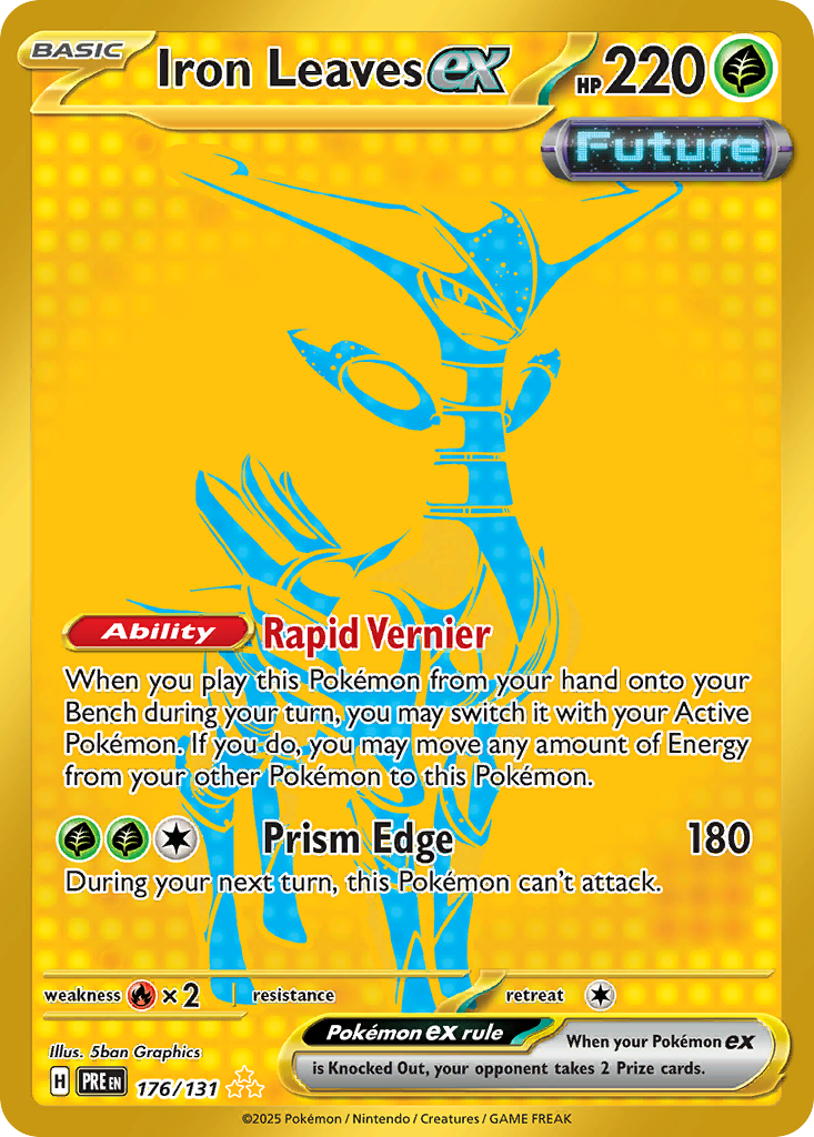 Iron Leaves ex — Prismatic Evolutions card #176 full image