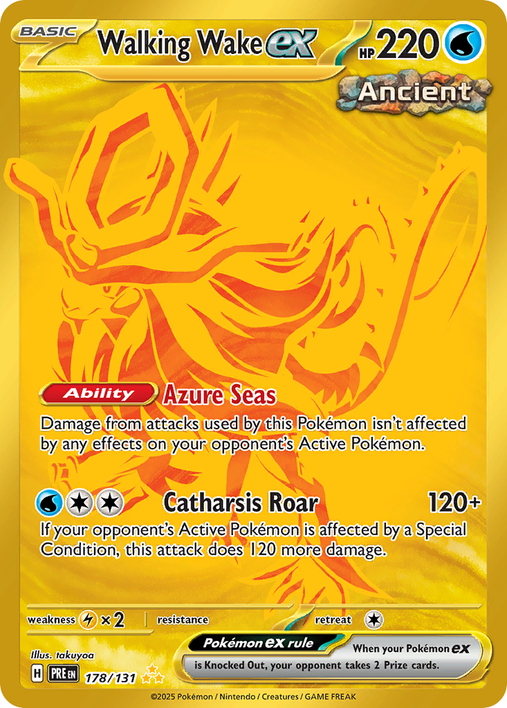 Walking Wake ex — Prismatic Evolutions card #178 full image