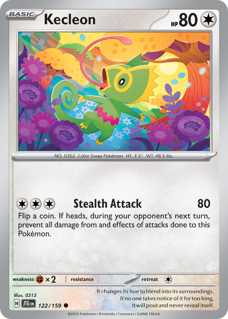 Kecleon — Journey Together card #122 full image