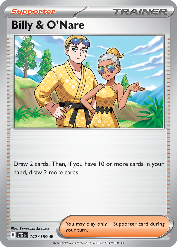 Billy & O'Nare — Journey Together card #142 full image
