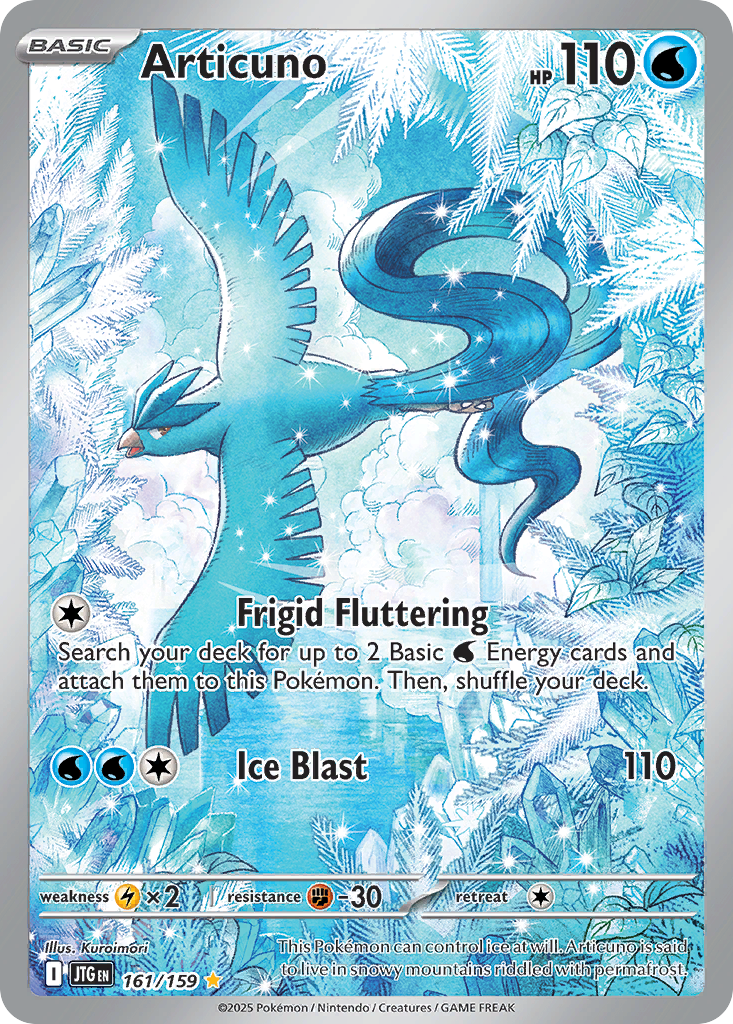 Articuno — Journey Together card #161 full image