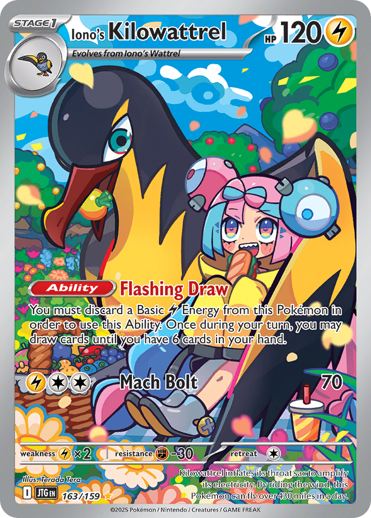 Iono's Kilowattrel — Journey Together card #163 full image