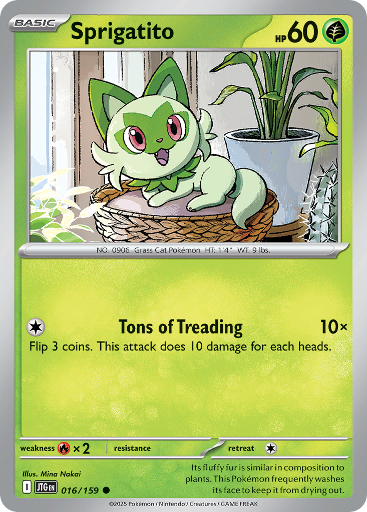 Sprigatito — Journey Together card #16 full image