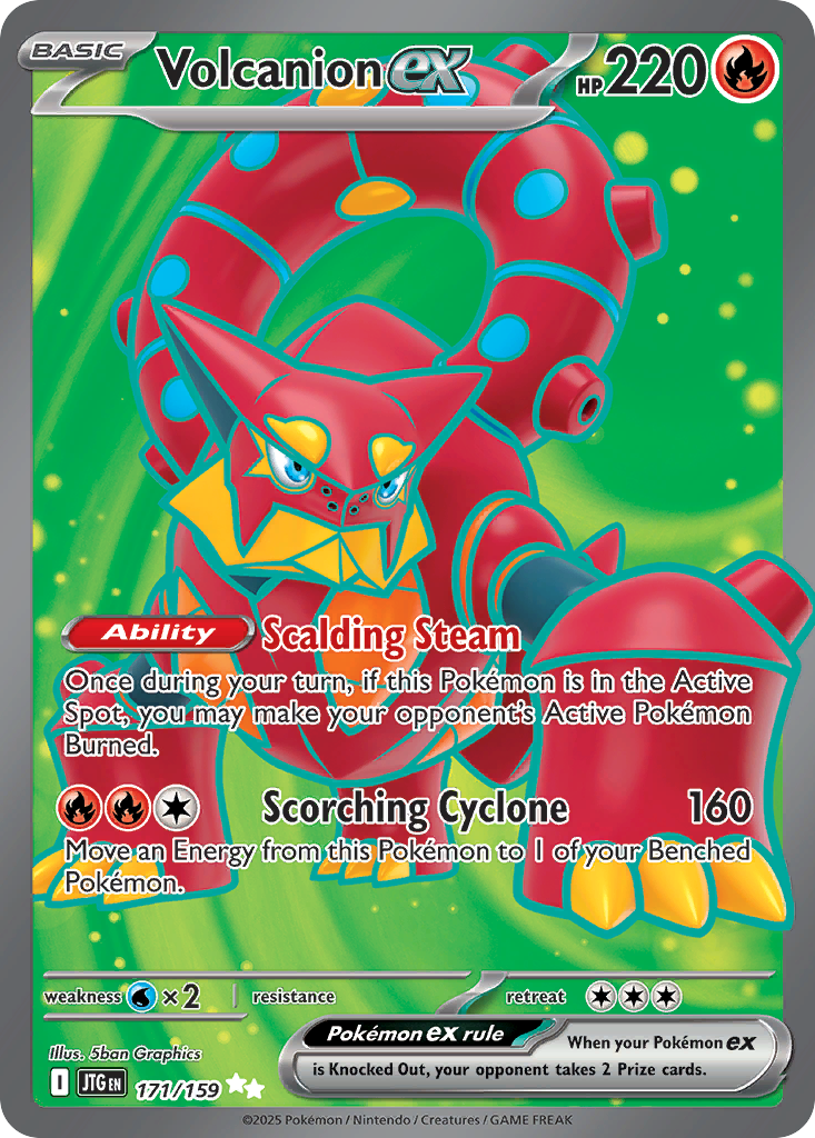 Volcanion ex — Journey Together card #171 full image