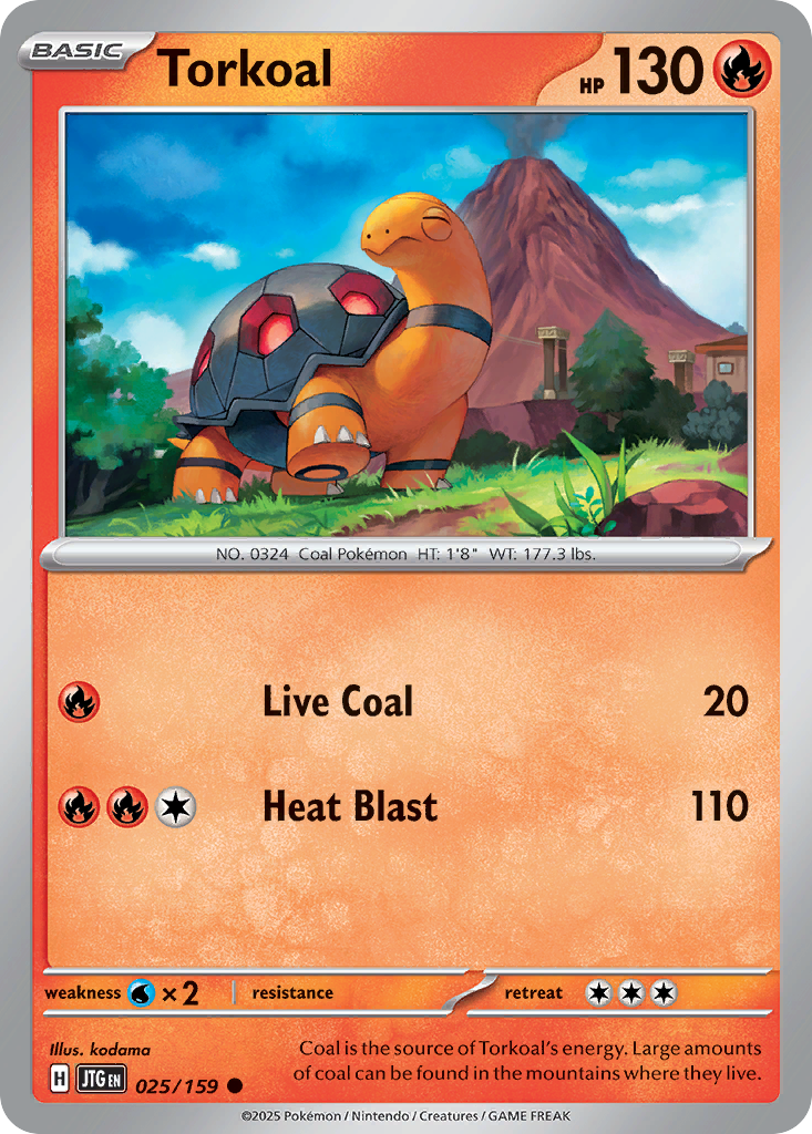 Torkoal — Journey Together card #25 full image