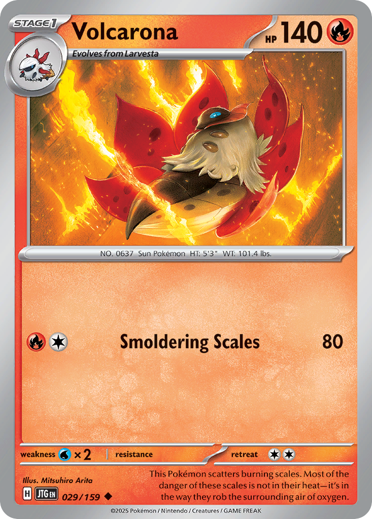 Volcarona — Journey Together card #29 full image