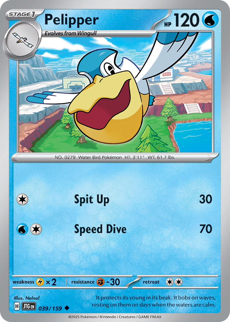 Pelipper — Journey Together card #39 full image