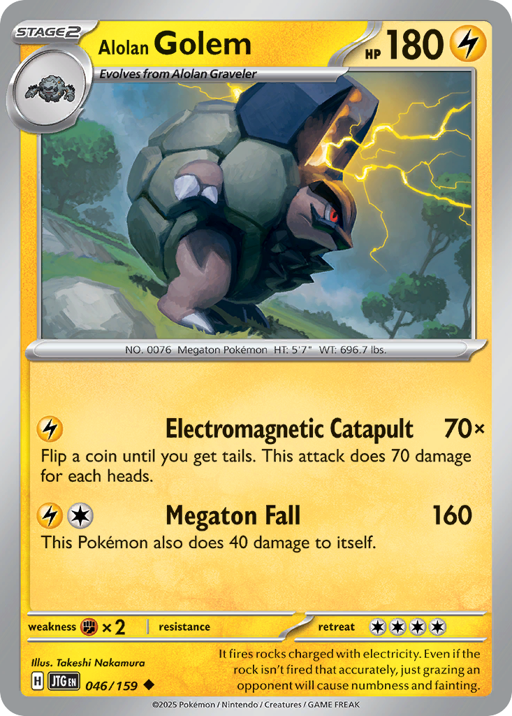 Alolan Golem — Journey Together card #46 full image