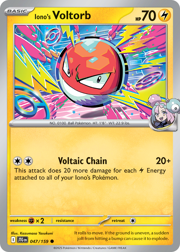 Iono's Voltorb — Journey Together card #47 full image