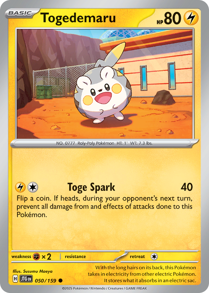 Togedemaru — Journey Together card #50 full image