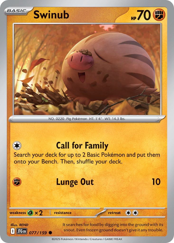 Swinub — Journey Together card #77 full image