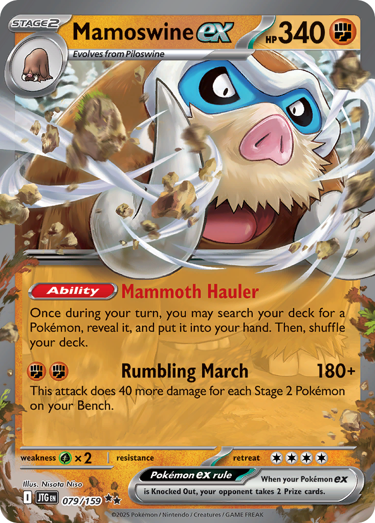 Mamoswine ex — Journey Together card #79 full image