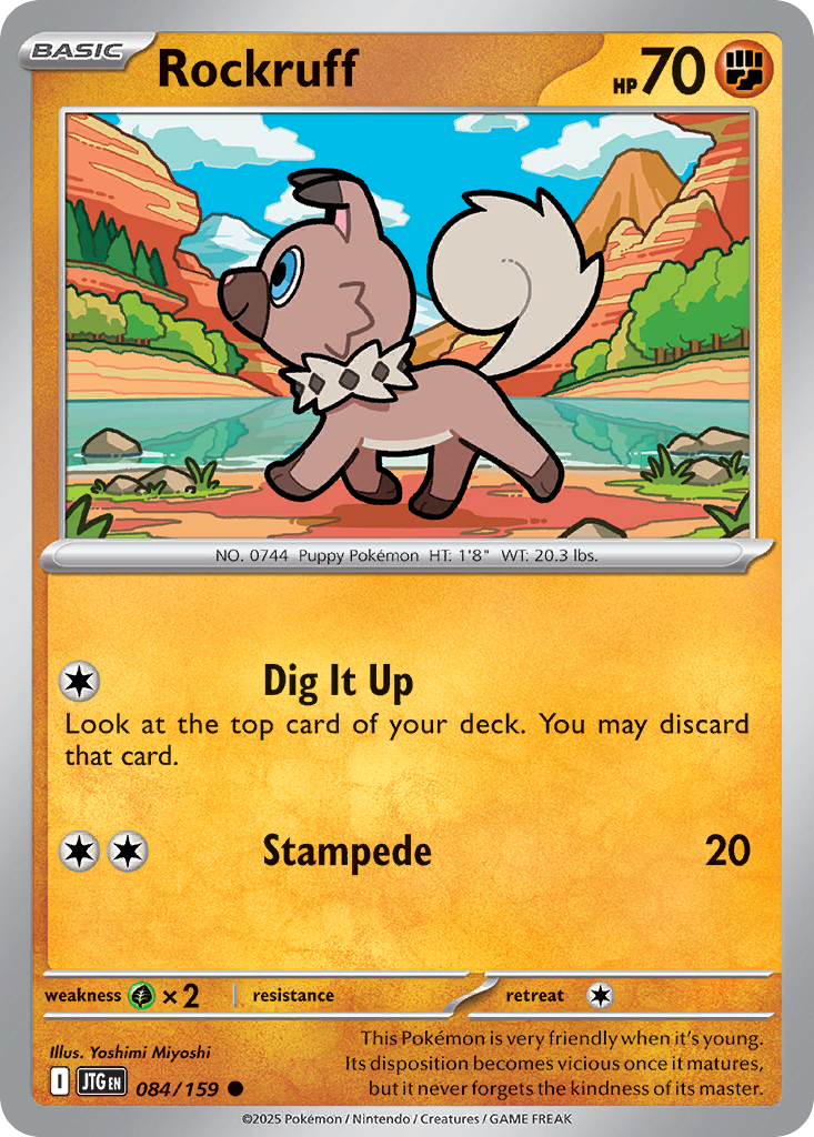 Rockruff — Journey Together card #84 full image