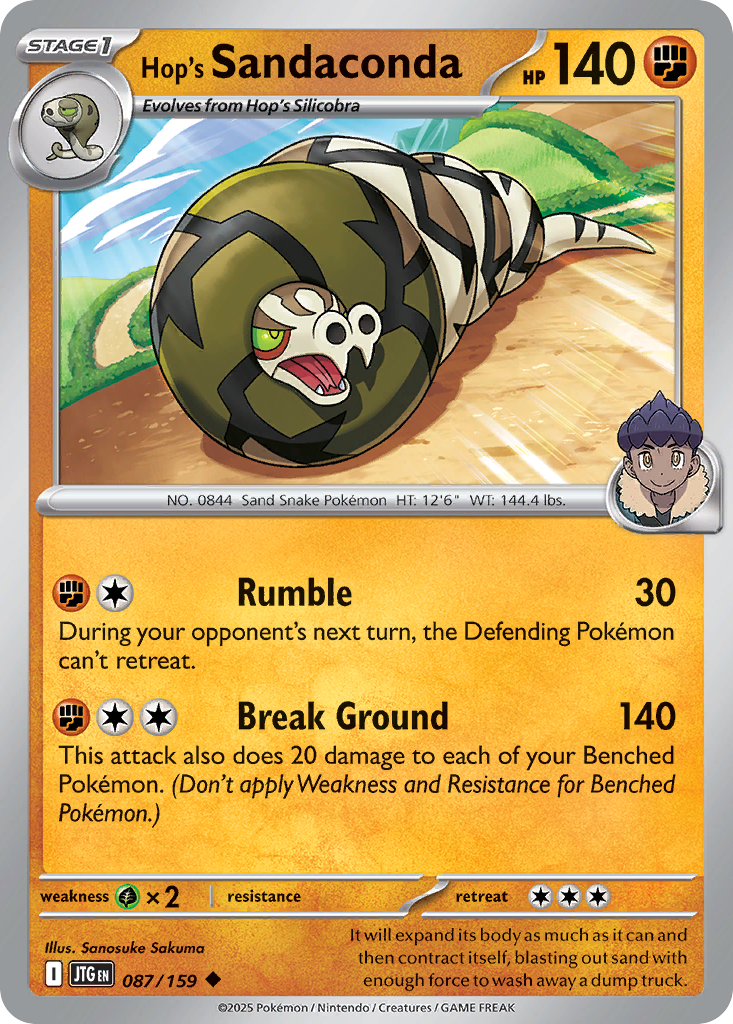Hop's Sandaconda — Journey Together card #87 full image