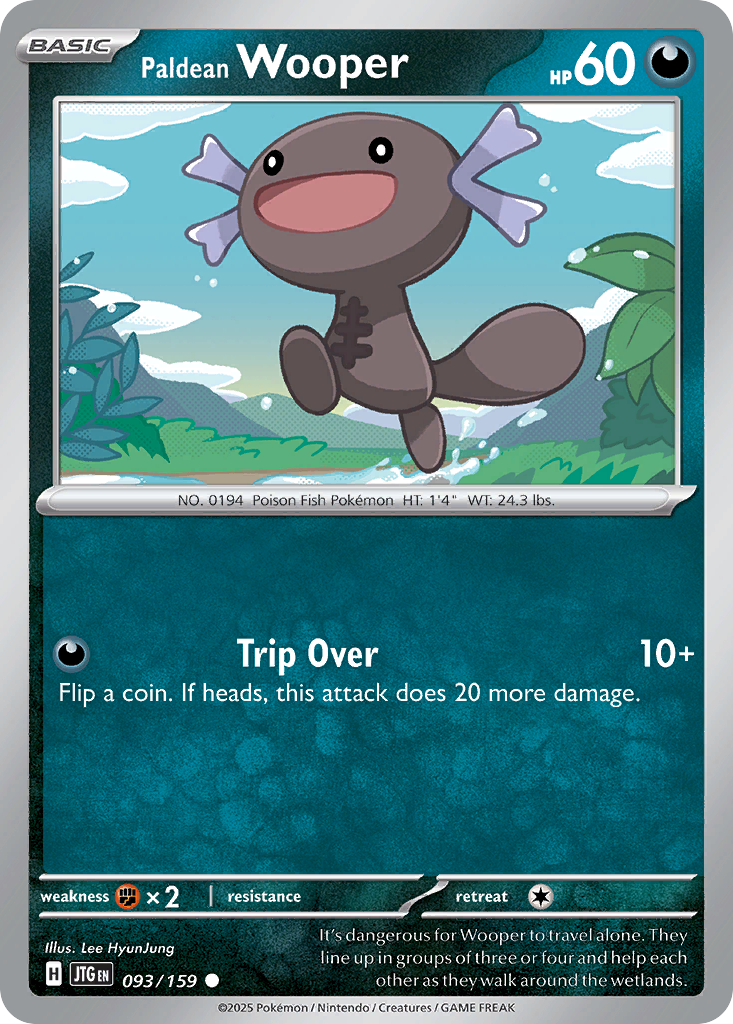 Paldean Wooper — Journey Together card #93 full image