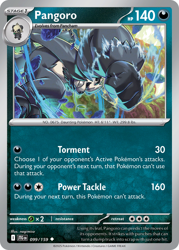 Pangoro — Journey Together card #99 full image