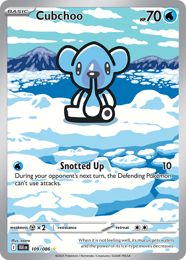 Cubchoo — Black Bolt card #109 full image