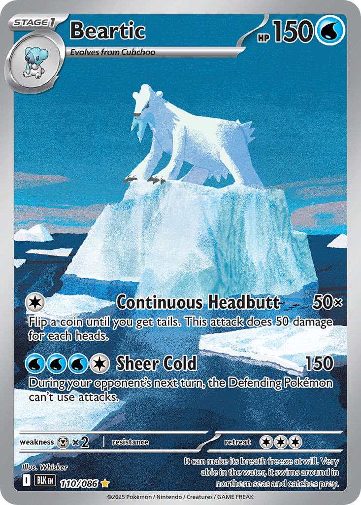 Beartic — Black Bolt card #110 full image