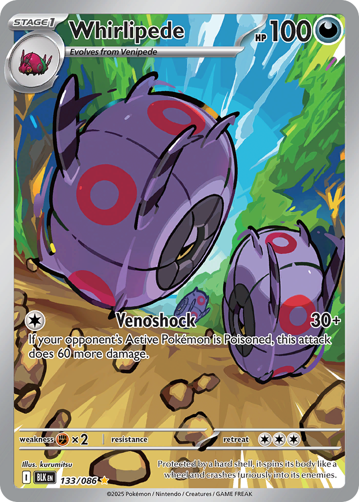 Whirlipede — Black Bolt card #133 full image