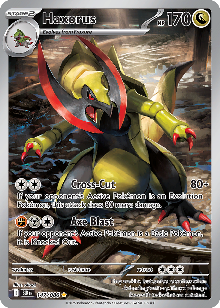 Haxorus — Black Bolt card #147 full image