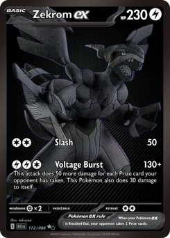 Zekrom ex — Black Bolt #172