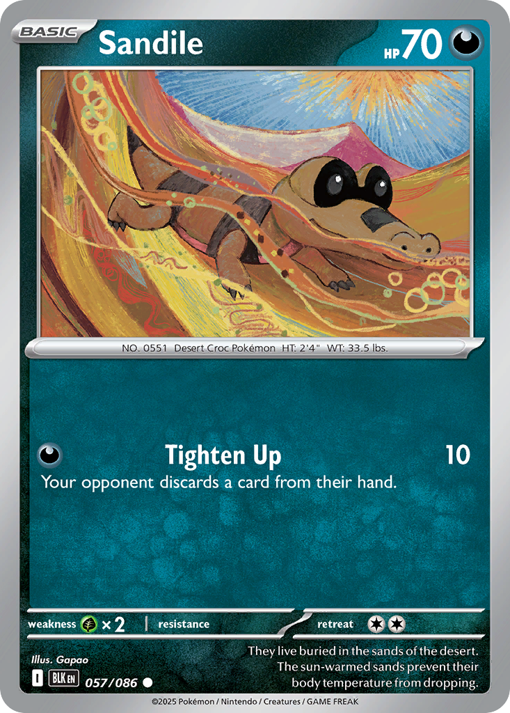 Sandile — Black Bolt card #57 full image