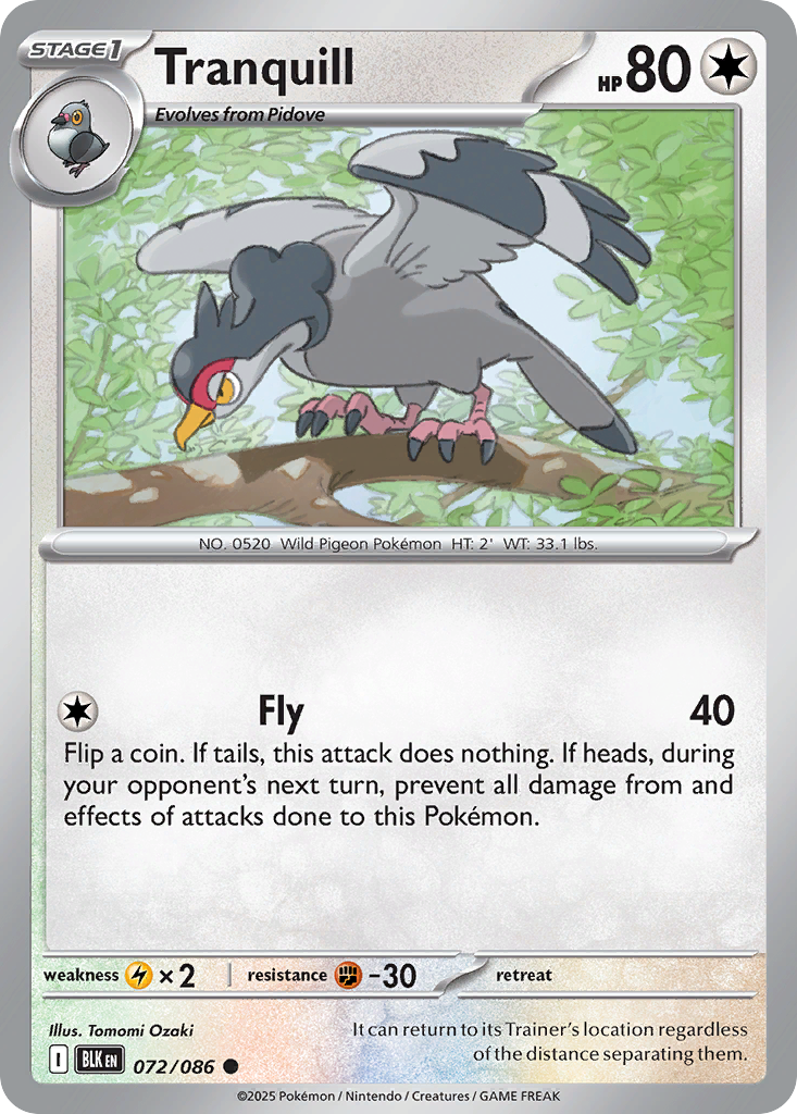 Tranquill — Black Bolt card #72 full image