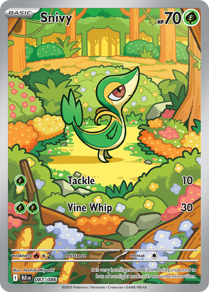 Snivy — Black Bolt card #87 full image
